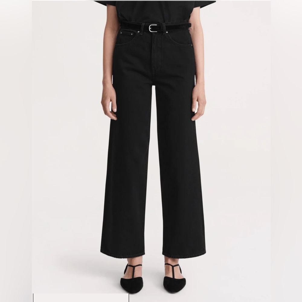 TOTEME Black wide leg jeans